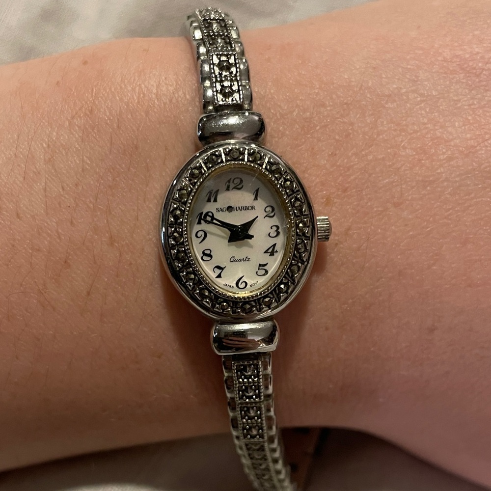 Vintage Inspired Silver-Tone Watch